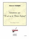 Variations sur Il est ne le divin enfant pour orgue  4 mains