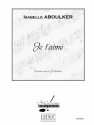 ABOULKER JE T'AIME PARTITION D'ORCHESTRE