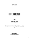 Daniel Lesur, Intermezzo For Violin and Piano VIOLINE UND KLAVIER buch