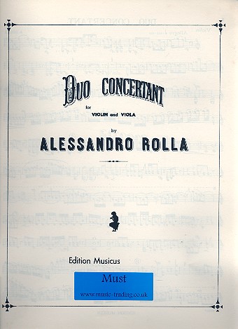 Duo concertant for violin and viola parts