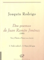 Dos poemas de Juan Ramn Jimnez Singstimme und Klavier (rechte Hand) (Flte)