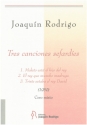 Tres canciones sefardies del siglo XVI gemischter Chor Chorpartitur