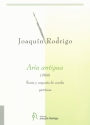Aria Antigua Flte und Streichorchester Partitur und Stimmen