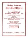 LAVIGNAC Albert Notions scolaires n1 - lve thorie musicale Partition