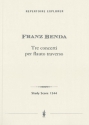 Benda, Franz Tre Concerti per Flauto Traverso Studienpartitur