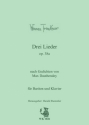 Trenkner, Werner Drei Lieder op. 38a - Bariton und Klavier (n. Texten v. Max Dauthendey