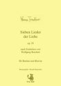 Trenkner, Werner Sieben Lieder der Liebe op. 39 - Zyklus fr Bariton und Klavier