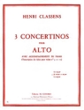 Concertino en r mineur et majeur no.2 pour alto et piano