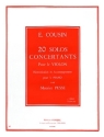 COUSIN Emile Solos concertants (20) srie n1 (1  10) violon seul Partition