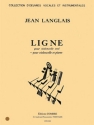 LANGLAIS Jean Ligne pour violoncelle et piano partie de piano Partition