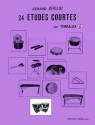 BERLIOZ Grard Etudes courtes (24) Vol.H timbales Partition