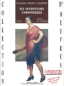 JOUBERT Claude-Henry Inventions canoniques (6) flte et guitare ou 2 guitares Partition