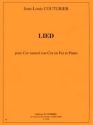 COUTURIER Jean-Louis Lied cor naturel ou cor en fa et piano Partition