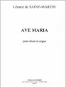Ave Maria op.17 pour chant et orgue