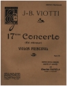 Concerto r mineur no.17 pour violon et orchestre violon principal