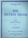 6 petits duos op.8 pour 2 violons parties