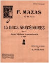 15 Duos abcdaires op.85a pour 2 violons parties