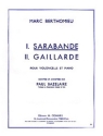 BERTHOMIEU Marc Sarabande violoncelle et piano Partition