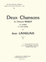 LANGLAIS Jean Chansons (2) Aux damoyselles paresseuses... 4 voix mixtes Partition