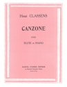 CLASSENS Henri Canzone flte et piano Partition