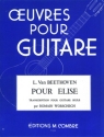BEETHOVEN Ludwig van Pour Elise guitare Partition