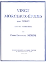 NERINI Pierre-Emmanuel Morceaux-tudes (20) 1e et 3e positions violon Partition