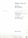 Flauto e voce Band 7 fr Gesang (hoch), 2 Blockflten und Bc Generalbass/Bc