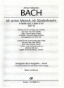 Ich armer Mensch, ich Sndenknecht Kantate Nr.55 BWV55 Violoncello/Kontrabass