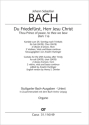 Bach, Johann Sebastian Du Friedefrst, Herr Jesu Christ Soli SATB, Coro SATB, 2 Obda, [Cor], 2 Vl, Va, Bc Orgel