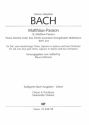 Matthus-Passion BWV244 fr Soli, fr Soli, 2 gem Chre, Soprano in ripieno und 2 Orchester Chorus 2/ Violoncello