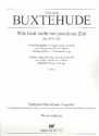 Wr Gott nicht mit uns diese Zeit BuxWV102 fr gem Chor, 2 Violinen und Bc Basso contuno