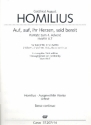 Auf auf ihr Herzen, seid bereit fr Soli, gem Chor, Streicher und Bc Violoncello/Kontrabass
