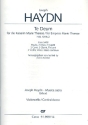 Te Deum fr gem Chor, Blser, Pauken, Streicher und Bc Violoncello/Kontrabass