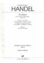 Dettinger Te Deum HWV283 fr Soli, gem Chor und Orchester Generalbass