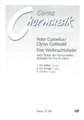 3 Weihnachtslieder fr 5-8 Stimmen (gem Chor) a cappella Partitur