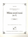 Missa sexti toni in F fr Soli, gem Chor, 2 Violinen und Bc Violine 1