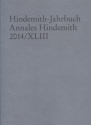 Hindemith-Jahrbuch Band 43 Annales Hindemith 2014/XLIII