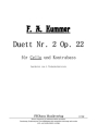 F. A. Kummer: Duett Nr. 2 Op. 22 (Vcl + Kb) f. Vcl. + Kb