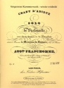 Chant d'adieux op.9 pour solo de violoncelle et quatuor  cordes ou pianoforte reduction pour violoncelle et piano