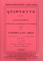 Quintett h-Moll fr Violine, Viola, Violoncello, Kontrabass und Klavier Stimmen