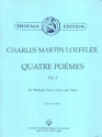 4 pomes op.5 for medium voice, viola and piano 2 scores and viola part