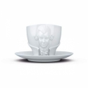 Wolfgang Amadeus Mozart Porzellantasse mit Untertasse (Hartporzellan)