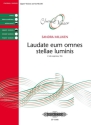 Laudate omnes stellae for 2 solo sopranos and SSA choir choral score