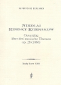 Overture on 3 Russian Themes op.28 for orchestra study score