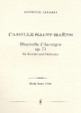 Rhapsodie d'Auvergne op.73 fr Klavier und Orchester Studienpartitur