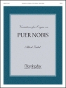 Albert Zabel Variations for Organ on Puer Nobis Organ