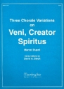3 Chorale Variations on Veni creator spiritus for organ