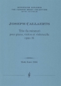 Callaerts, Joseph Trio (la mineur) pour piano, violon et violoncelle, Op. 16 (score and parts)