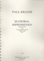 20 Choral-Impressionen zum Konzert- und gottesdienstlichen Gebrauche op.25 fr Orgel Archivkopie