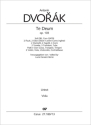 Dvork, Antonn Te Deum Soli SB, Coro SATB, 2 Fl, 2 Ob (auch EH), 2 Clt, 2 Fg, 4 Cor, 2 Tr, 3 Einzelstimme, Viola